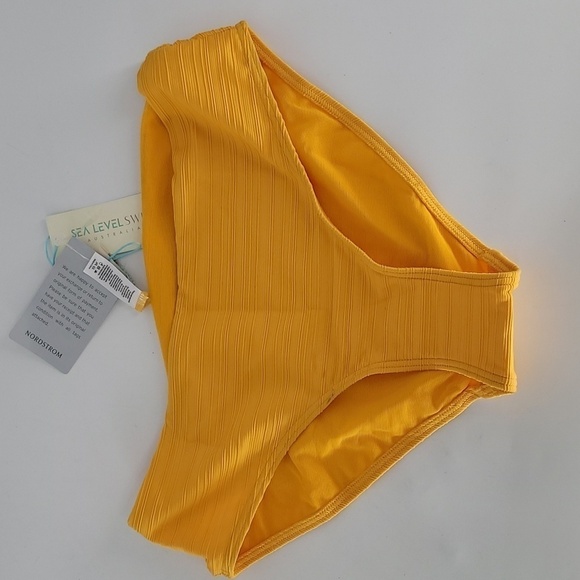 SEA level swim casablanca mid bikini bottom sunflower size 6 - Picture 1 of 10